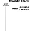 Kobelco Crawler Crane CKE2500 II CK2500 II Shop Manual Diagrams S5JD00002ZE02 1