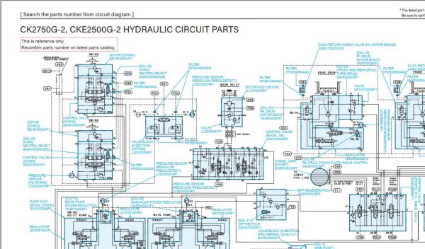 Kobelco Crawler Crane CKE2500G 2 Electric Hydraulic Circuit Diagrams 1