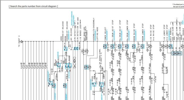 Kobelco Crawler Crane CKE2500G 2 Electric Hydraulic Circuit Diagrams 2