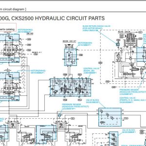 Kobelco Crawler Crane CKE2500G Electric Hydraulic Circuit Diagrams 1