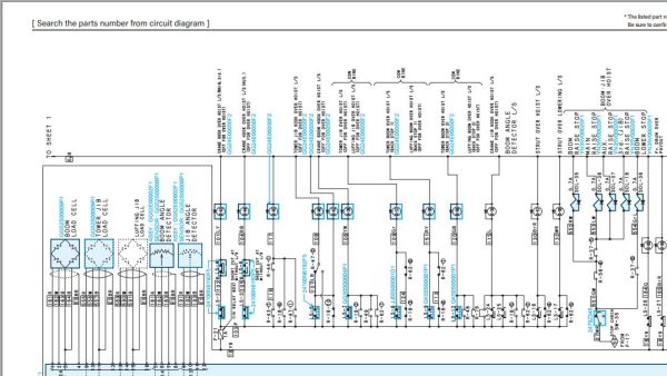Kobelco Crawler Crane CKE600 1F Electric Hydraulic Circuit Diagrams 2