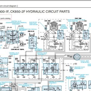 Kobelco Crawler Crane CKE700 1F Electric Hydraulic Circuit Diagrams 1