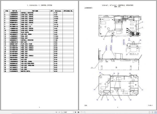 Kobelco Crawler Crane CKE800 1F Parts Catalog S3GG23002ZO 1