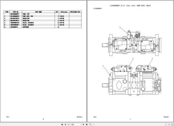 Kobelco Crawler Crane CKE800 1F Parts Catalog S3GG23002ZO 3