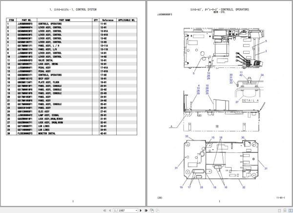 Kobelco Crawler Crane CKE800 Parts Catalog S3GG23002ZO 1