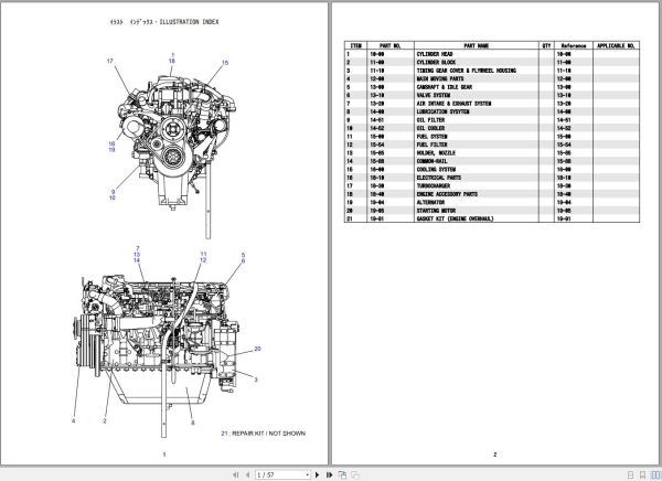 Kobelco Crawler Crane CKE800 Parts Catalog S3GG23002ZO 3