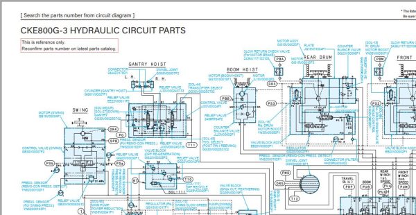 Kobelco Crawler Crane CKE800G 3 Electric Hydraulic Circuit Diagrams 1