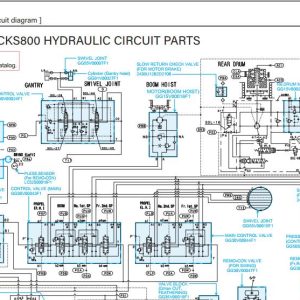 Kobelco Crawler Crane CKE800G Electric Hydraulic Circuit Diagrams 1