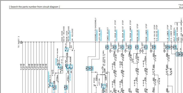 Kobelco Crawler Crane CKE900 1F Electric Hydraulic Circuit Diagrams 2