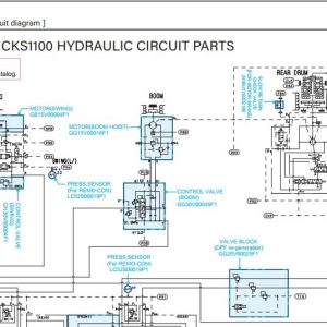 Kobelco Crawler Crane CKS1100 Electric Hydraulic Circuit Diagrams 1