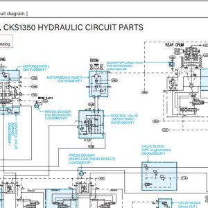 Kobelco Crawler Crane CKS1350 Electric Hydraulic Circuit Diagrams 1