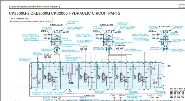 Kobelco Crawler Crane CKS3000 Electric Hydraulic Circuit Diagrams 1