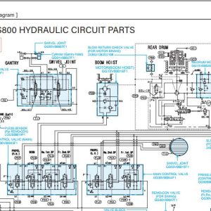 Kobelco Crawler Crane CKS800 Electric Hydraulic Circuit Diagrams 1