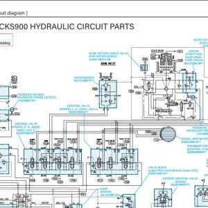 Kobelco Crawler Crane CKS900 Electric Hydraulic Circuit Diagrams 1