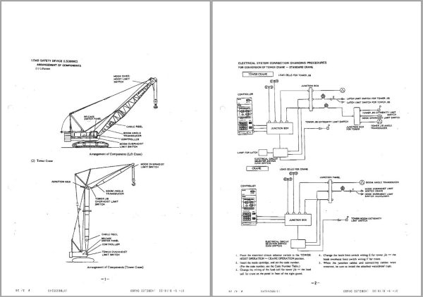 Kobelco Crawler Crane LSD800C Safety Device Electrical Diagrams 2