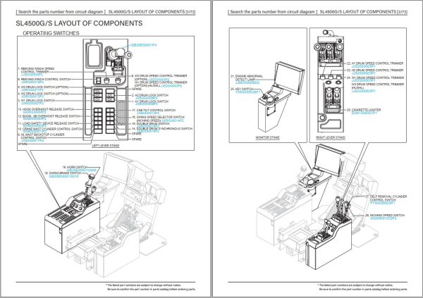 Kobelco Crawler Crane SL4500 Electric Hydraulic Circuit Diagrams 2