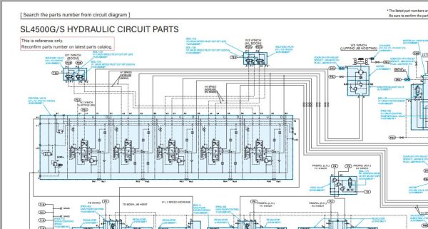 Kobelco Crawler Crane SL4500 Electric Hydraulic Circuit Diagrams 4