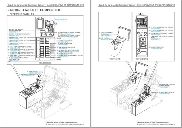 Kobelco Crawler Crane SL6000 Electric Hydraulic Circuit Diagrams 2