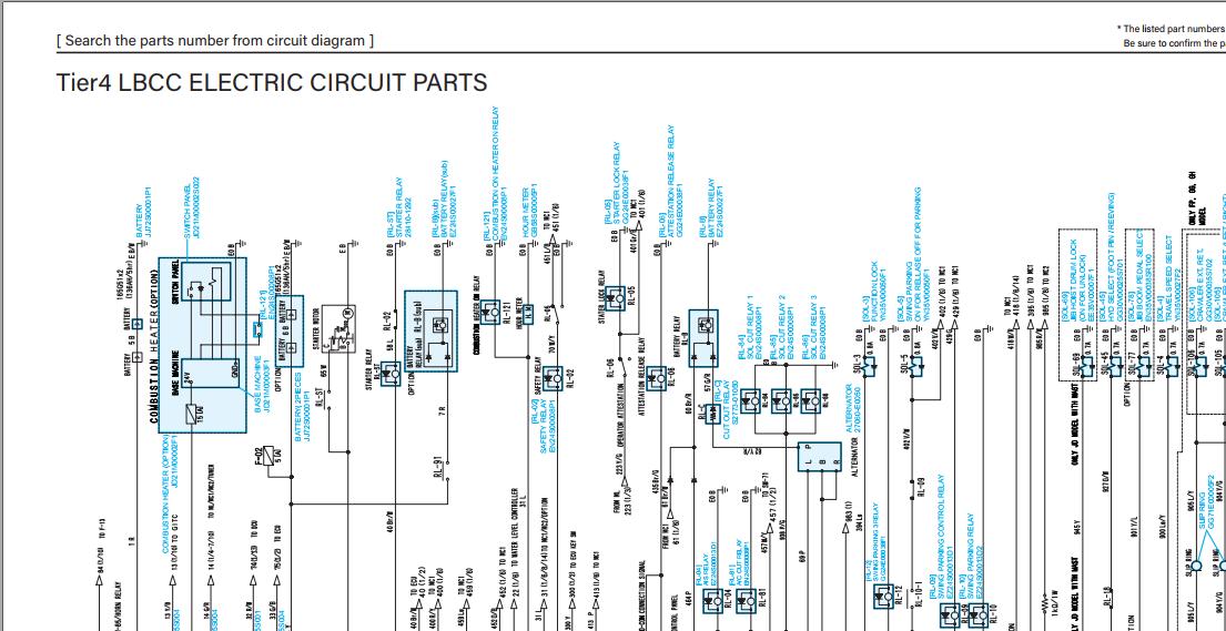 Kobelco Crawler Crane Tier4 LBCC Engine Electric Circuit Diagrams 1