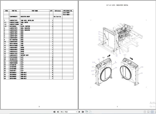 Kobelco Excavator SK350LC 9 SK350NLC 9 Parts Catalog S3LC00044ZE03 2