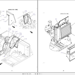 Kobelco Excavator SK75SR 3E SK75SRD 3E 1.7t HIGH REACH CRANE Parts Catalog 3