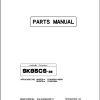 Kobelco Excavator SK85CS 3E Parts Catalog S3LF00020ZE11 1