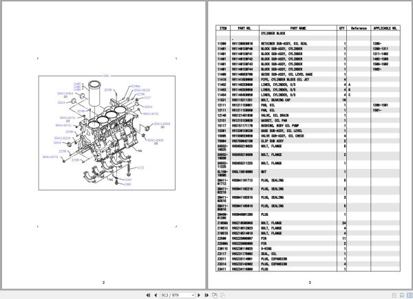 Kobelco Hybrid Excavator SK200H 9 SK210HLC 9 Parts Catalog S3WB00001ZJ 4