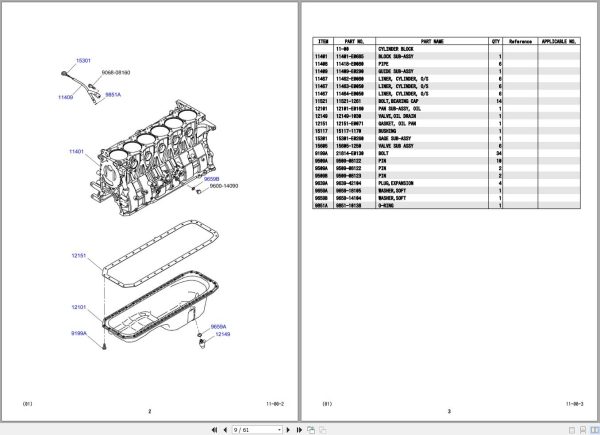 Kobelco Rough Terrain Crane RK250 7 Parts Catalog S3EE01001ZO 2