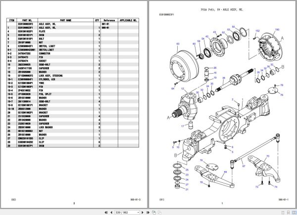 Kobelco Rough Terrain Crane RK250 8 Parts Catalog S3EE03001ZO 2