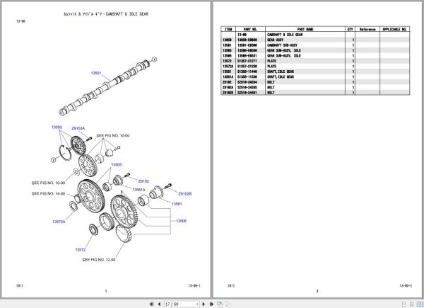 Kobelco Rough Terrain Crane RK250 8 Parts Catalog S3EE03001ZO 3