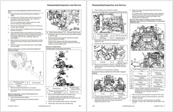 Kohler Engines PDF 450MB Owners Service Manual Diagrams 2