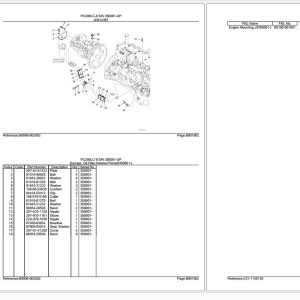Komatsu Excavator PC200LC 8 SN 350001 UP Parts Catalog 1