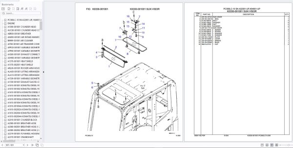 Komatsu Excavator PC360LC 10 A32001 UP K64001 UP Spare Parts Catalog 2