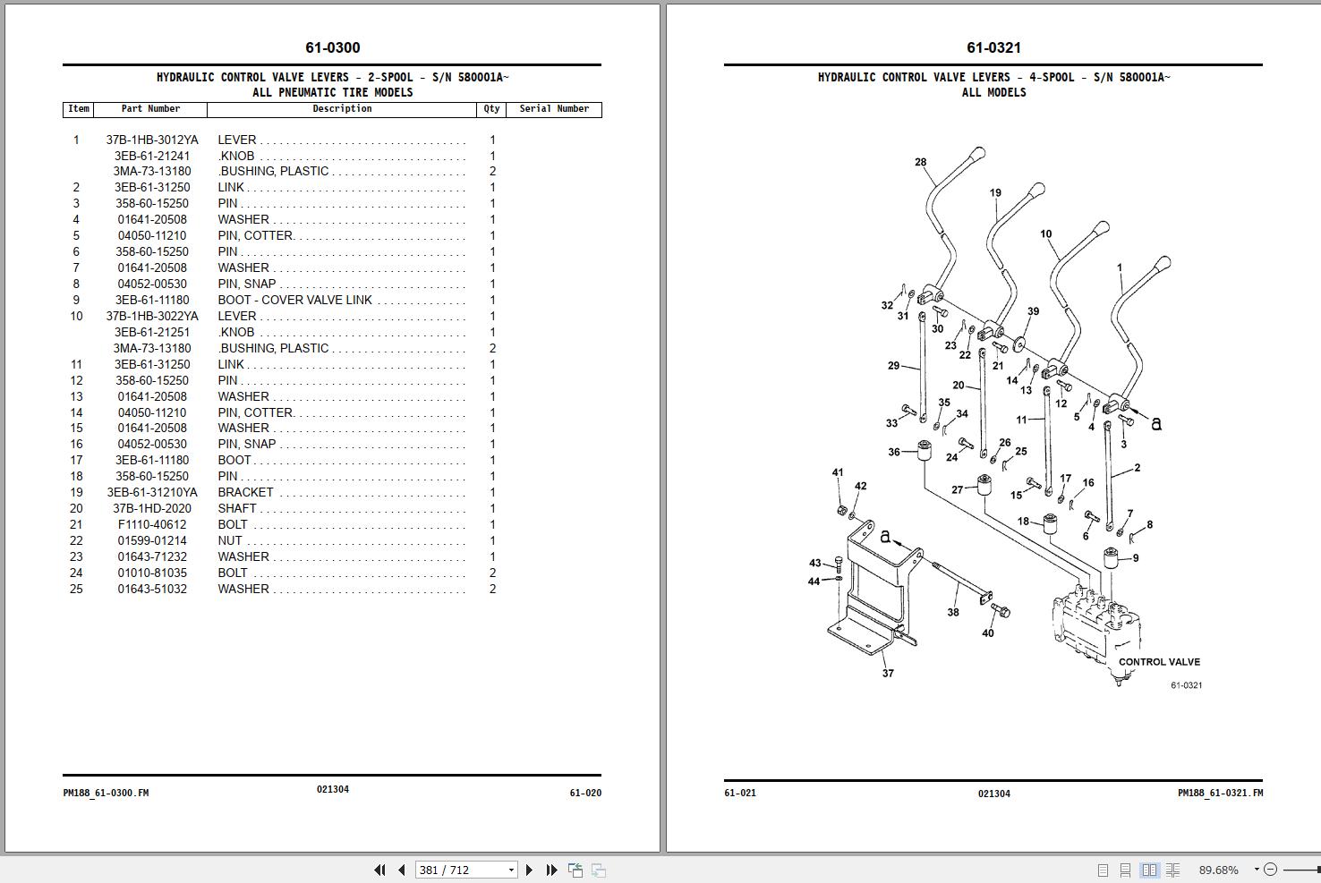 Komatsu Forklift BX20 Series Parts Catalog 2