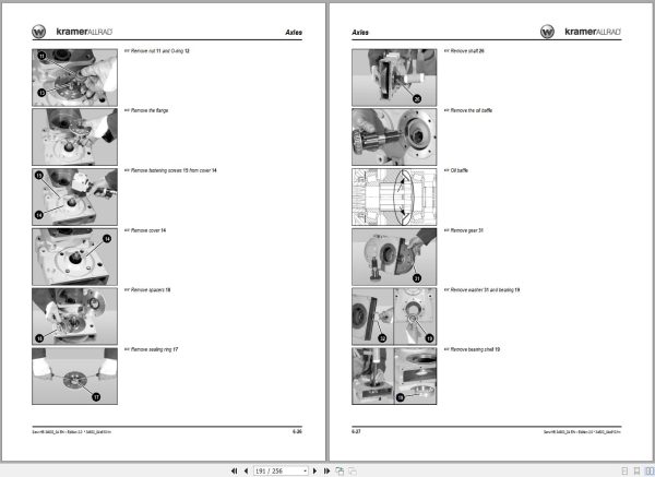 Kramer Wheel Loader 750 850 Service Manual and Diagram 1000183988 2