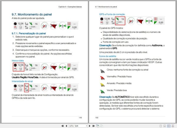 Landini Guidance and Auto Steering X25 Console Operators Maintenance Manual 6645692A2 PT 2