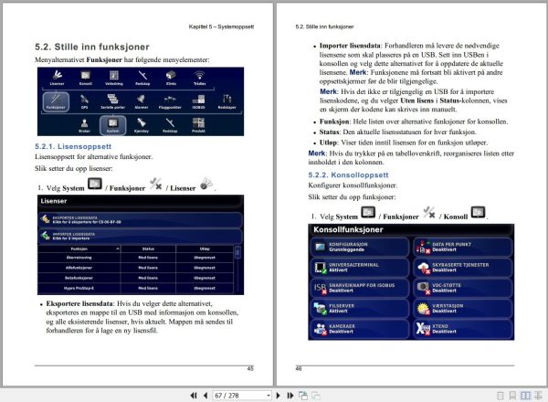 Landini Guidance and Auto Steering X25 Console Operators Manual 6645694A1 NO 2