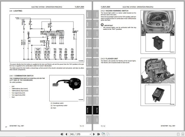 Landini Tractor 1 25 1 25H Service Manual 6510275M1 EN 3