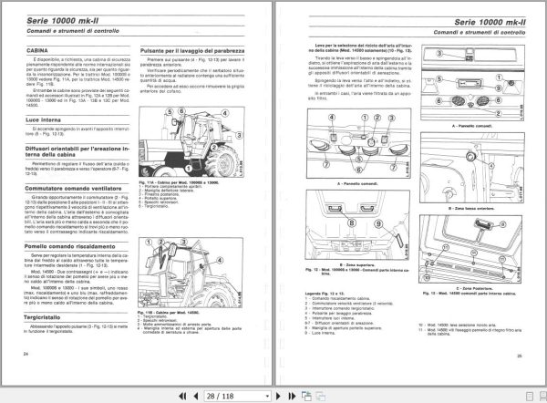Landini Tractor 10000S 13000 14500 mk II Service Manual 3532183M93 IT 2