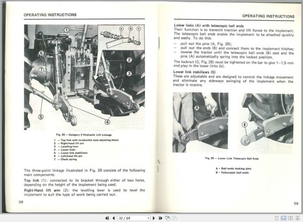 Landini Tractor 12500 14500 Operators Maintenance Manual 3304226M91 EN 2
