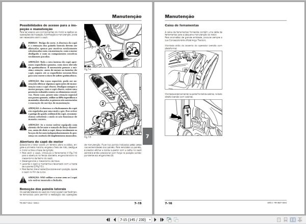 Landini Tractor 2 045 STD to 2 055 GE Operators Maintenance Manual 6627128A2 PT 2