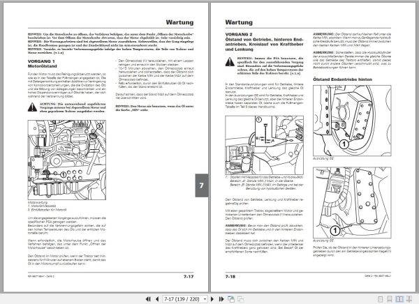 Landini Tractor 2 045 STD to 2 060 GE Operators Maintenance Manual 6607194A1 DE 2