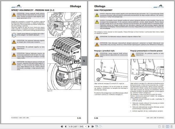 Landini Tractor 4 060 4 070 4 080 Operators Maintenance Manual 6695336A2 PL 2