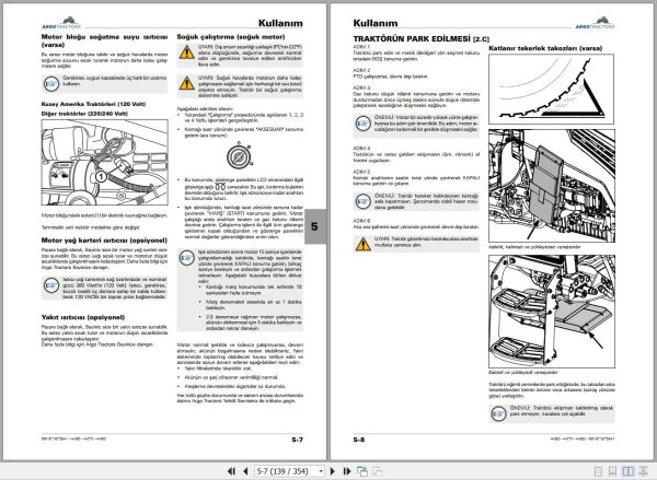 Landini Tractor 4 060 4 070 4 080 Operators Maintenance Manual 6716736A1 TR 2