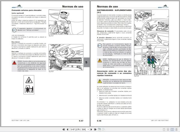 Landini Tractor 4 060 4 070 4 080 Operators Maintenance Manual 6717039A1 PT 2