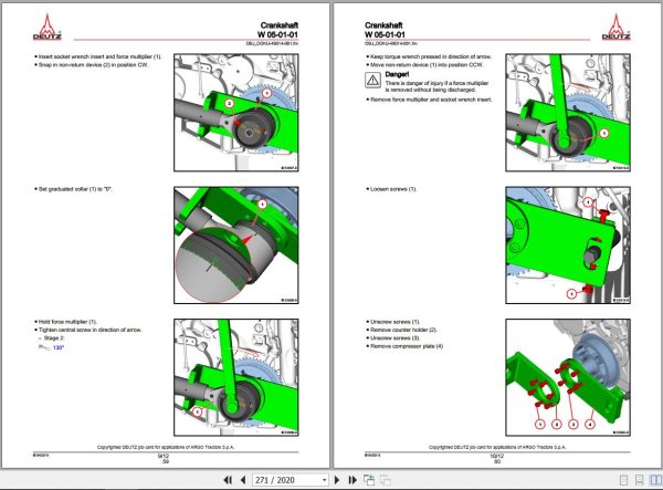 Landini Tractor 4 060 to 4 105 Service Manual 6526589M3 EN 2
