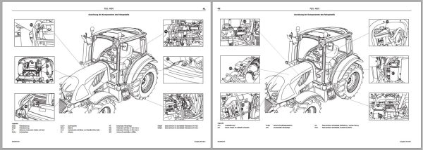 Landini Tractor 4 060 to 4 105 Service Manual 6526591M3 DE 2
