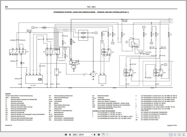 Landini Tractor 4 060 to 4 105 Service Manual 6526591M3 DE 3