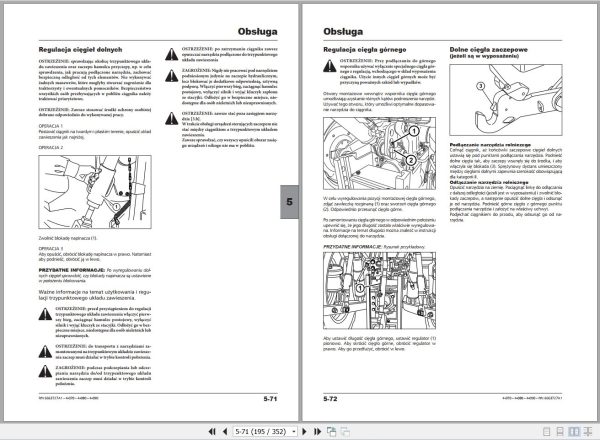 Landini Tractor 4 070 4 080 4 090 Operators Maintenance Manual 6663727A1 PL 2