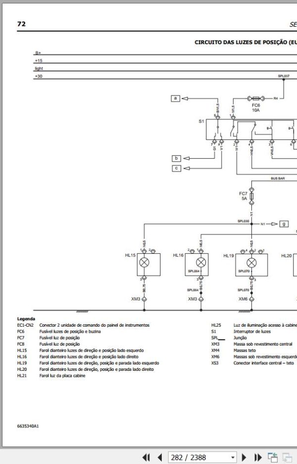 Landini Tractor 4 070 to 4 120 Service Manual 6635340A1 PT 3